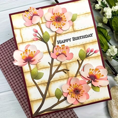 Flower&Leave Metal Cutting Die for Scrapbooking - Durable, Cut Stencils for DIY Scrapbook Photo Album Decorative Paper Card, Card Making Supplies, Embossing, Stencils & Crafting Die Cut in Saudi Arabia