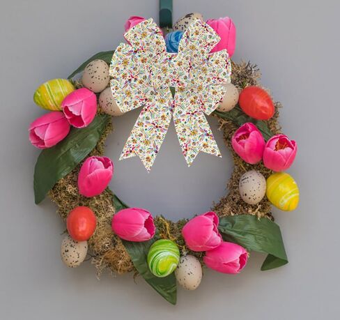 شريط سلكي مكسيكي لأكاليل الزهور مقاس 2.5 بوصة شريط فروع ملونة لطيور أوتومي: لون (6 ياردات) ترتيب زهور حرفية تغليف الهدايا شريط حافة سلكية أرتيسانيا ميكسيكانا in Kuwait