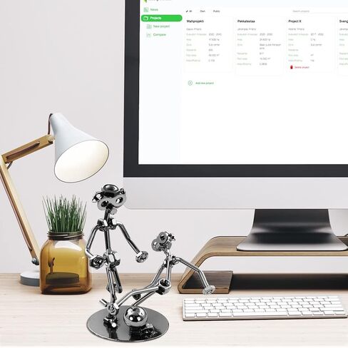 تمثال رجل فني حديدي مبتكر لكرة القدم، زخارف رياضية معدنية، تمثال منحوت لكرة القدم لعيد الأب، عيد الميلاد، رجل صبي رياضي، هدية مكتب، حديقة المنزل، مكتب، ديكور مباراة كرة القدم، تذكارية in Saudi Arabia