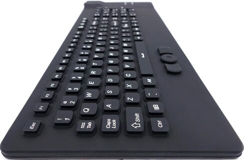 DSI Waterproof Silicone Keyboard with Integrated Mouse Button - IP68 Industrial Rugged IKB108 in Saudi Arabia