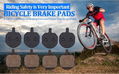 4 Pairs Bike Brake Pads 8PCS Mountain Bike Semi Metallic Resin Brake Pads for Hayes Sole MX2/3/4/5 CX5 GX C GX2 in Saudi Arabia