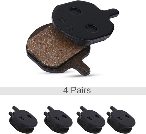 4 Pairs Bike Brake Pads 8PCS Mountain Bike Semi Metallic Resin Brake Pads for Hayes Sole MX2/3/4/5 CX5 GX C GX2 in Saudi Arabia