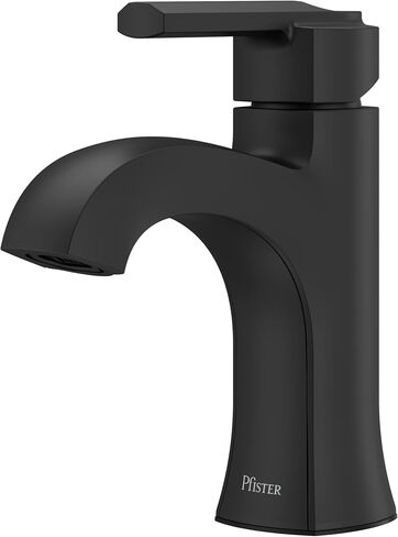 Pfister Vaneri Bathroom Sink Faucet, Single Control, 1-Handle, Single Hole, Matte Black Finish, LF042VRIBB in Saudi Arabia