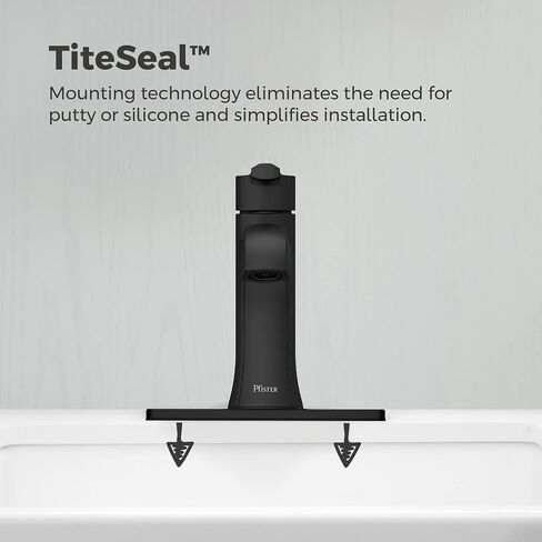Pfister Vaneri Bathroom Sink Faucet, Single Control, 1-Handle, Single Hole, Matte Black Finish, LF042VRIBB in Saudi Arabia