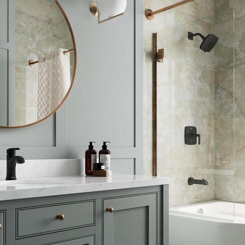 Pfister Vaneri Bathroom Sink Faucet, Single Control, 1-Handle, Single Hole, Matte Black Finish, LF042VRIBB in Saudi Arabia