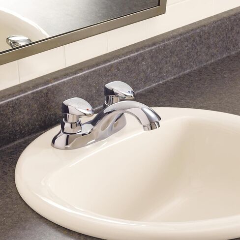Delta Faucet 2 Handle Commercial Bathroom Faucet Chrome, Metering Faucet, Chrome Bathroom Faucet, Chrome 86T1153 in Saudi Arabia