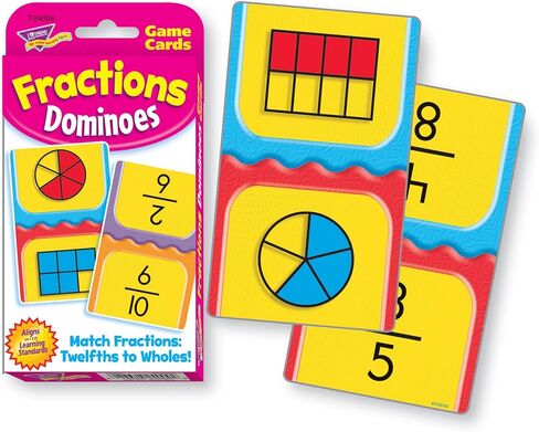 Fractions Dominoes Challenge Cards in Saudi Arabia