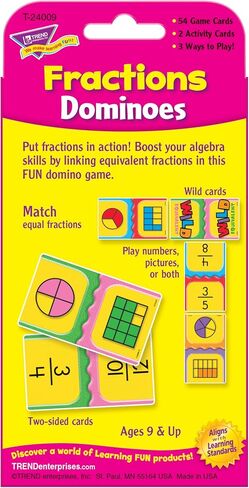 Fractions Dominoes Challenge Cards in Saudi Arabia
