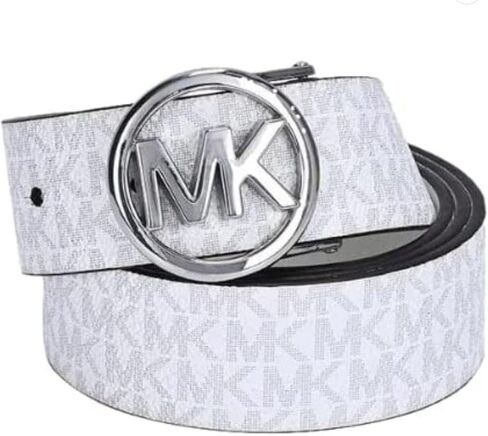 Michael Kors Reversible Buckle Belt (Bright White, Medium) in Saudi Arabia