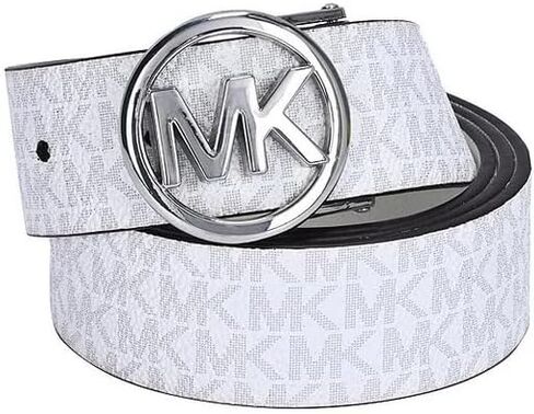 Michael Kors Reversible Buckle Belt (Bright White, Medium) in Saudi Arabia