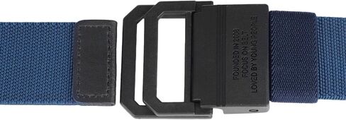Adjustable Military Style Nylon Elastic Belt for Women & Men, Casual Belt with Double Ring Buckle in Saudi Arabia