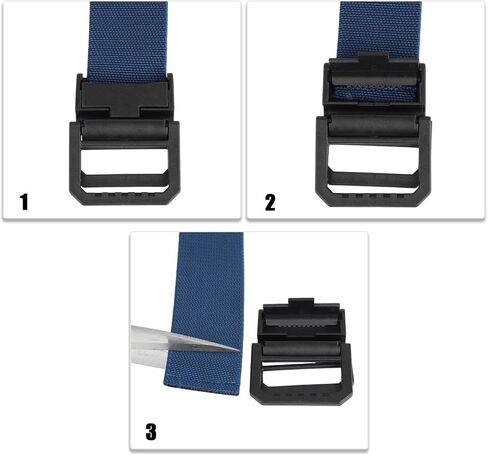 Adjustable Military Style Nylon Elastic Belt for Women & Men, Casual Belt with Double Ring Buckle in Saudi Arabia