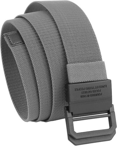 Adjustable Military Style Nylon Elastic Belt for Women & Men, Casual Belt with Double Ring Buckle in Saudi Arabia