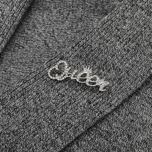 PATIKIL Letter Queen Crystal Safety Decorative Pin Brooch Clip Clasp Pin, 2Pcs Anti Exposure Enamel for Women Sweaters, Shawls, Collars, Dress, Silver in Saudi Arabia