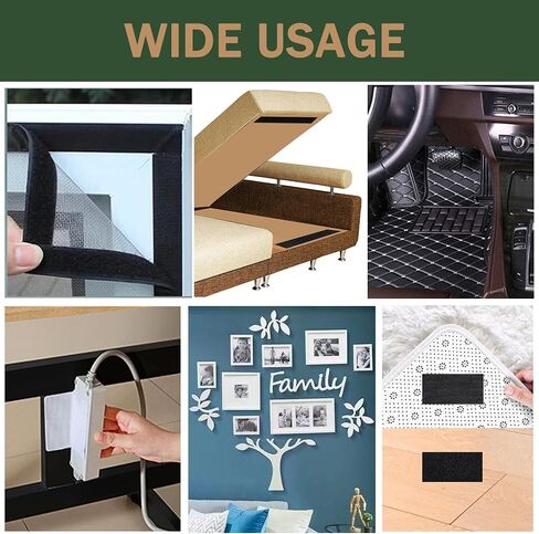 1 Inch Wide Hook and Loop Tape with Heavy Duty Adhesive, Excellent Grip, Strong Adhesive Back，Nylon Self Adhesive Fastener Strips for Fixing and Hanging, Home School and Office Use (White, 15 Feet) in Saudi Arabia