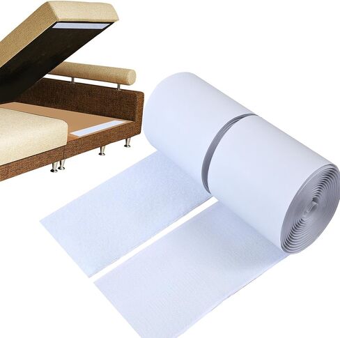 1 Inch Wide Hook and Loop Tape with Heavy Duty Adhesive, Excellent Grip, Strong Adhesive Back，Nylon Self Adhesive Fastener Strips for Fixing and Hanging, Home School and Office Use (White, 15 Feet) in Saudi Arabia