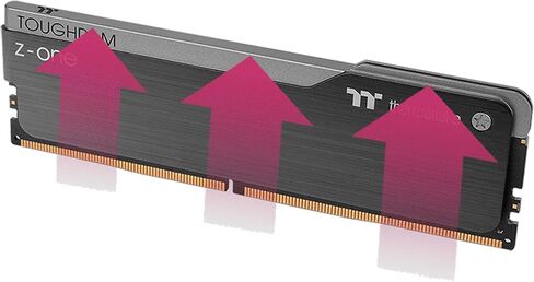 Thermaltake TOUGHRAM Z-ONE RGB DDR4 3600MHz 16GB (8GB x 2) 16.8 مليون لون RGB Alexa/Razer Chroma/5V ذاكرة RGB قابلة للمزامنة R019D408GX2-3600C18A، أسود in Saudi Arabia