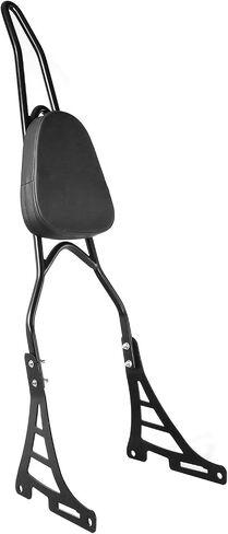 INNOGLOW Sissy Bar with Backrest Motorcycle PU Backrest Passenger Pad Driver Rider Sissy Bar Fits For Harley Sportster XL883 XL1200 04-UP (Black) in Saudi Arabia