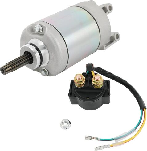 Starter & Relay 31200-HN7-003 Compatible with Honda Rancher 400 FourTrax TRX400FA TRX400FGA 2004-2007, Replaces 18683 410-54059 SMU0220 57-2748 in Kuwait