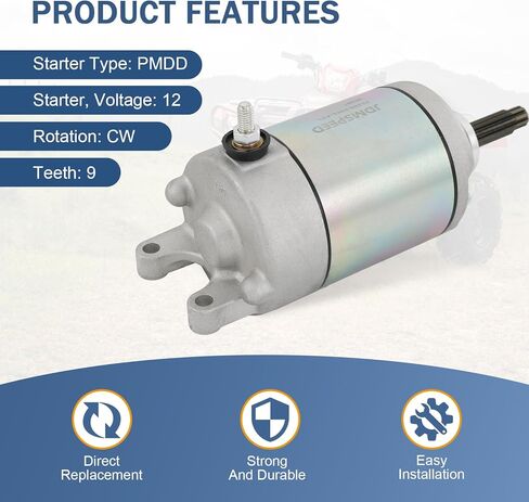 Starter & Relay 31200-HN7-003 Compatible with Honda Rancher 400 FourTrax TRX400FA TRX400FGA 2004-2007, Replaces 18683 410-54059 SMU0220 57-2748 in Kuwait