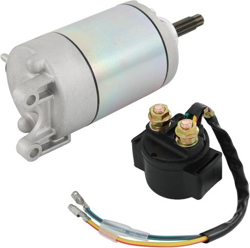 Starter & Relay 31200-HN7-003 Compatible with Honda Rancher 400 FourTrax TRX400FA TRX400FGA 2004-2007, Replaces 18683 410-54059 SMU0220 57-2748 in Kuwait