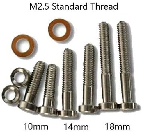 Aluminum Turntable Headshell Cartridge Mounting Screws Nuts & Washers M2.5 10mm 14mm 18mm in Saudi Arabia
