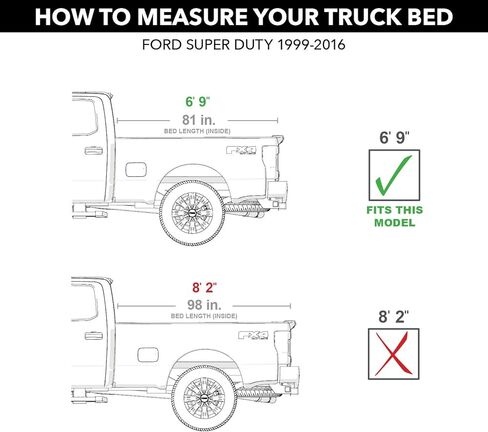 RealTruck BAK BAKFlip G2 Hard Folding Truck Bed Tonneau Cover | 226303 | Fits 1999 - 2007 Ford F-250/350 Super Duty 6' 9" Bed (81") in Saudi Arabia