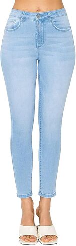 WAX JEAN Women's Butt I Love You Basic Five Pocket Push-Up Skinny Denim Jeans in Saudi Arabia