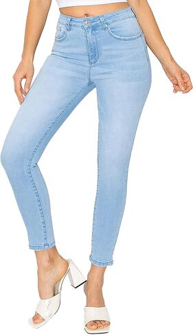 WAX JEAN Women's Butt I Love You Basic Five Pocket Push-Up Skinny Denim Jeans in Saudi Arabia