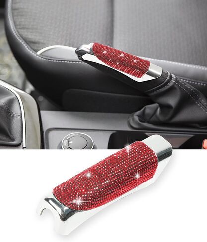 Car Handbrake Cover,Bling Handbrake Protective Cover,Crystal Rhinestone Handbrake Protector Cover,Hand Brake Decoration Cover,Car Supplies Lever Cover,Bling Car Accessories in Saudi Arabia