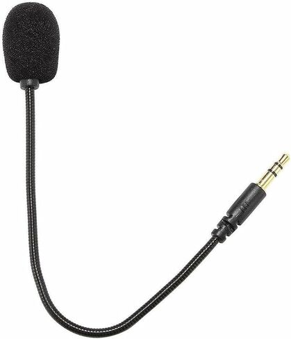 Black Headset Microphone Adjustable 360 Degrees Bendable Jack Headphone Controller Z5a5 Combined 3.5mm Game Gaming Mic to Mic PC Game Headsets in Kuwait