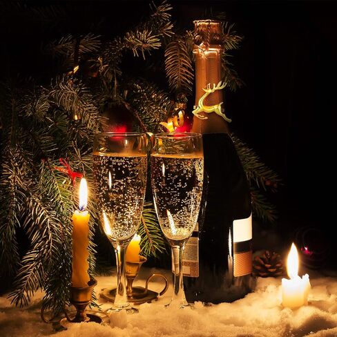 حامل حلقات منديل عيد الميلاد من ويلبوند لحفلات عشاء عيد الميلاد، زينة الزفاف، ملحقات تزيين الطاولة (ذهبي، 18) in Kuwait