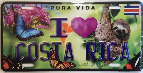 Costa Rica Novelty License Plate Over 20 Unique Styles in Saudi Arabia