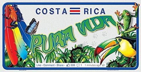 Costa Rica Novelty License Plate Over 20 Unique Styles in Saudi Arabia