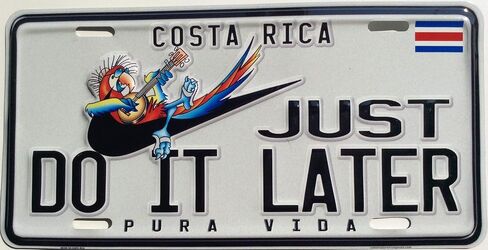 Costa Rica Novelty License Plate Over 20 Unique Styles in Saudi Arabia