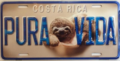 Costa Rica Novelty License Plate Over 20 Unique Styles in Saudi Arabia