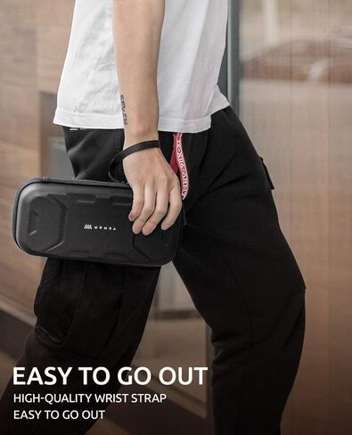 حافظة سفر مومبا لجهاز سويتش لايت 2019 ونينتندو سويتش 2017، حقيبة حمل صلبة ذات سعة كبيرة (أسود) in Kuwait