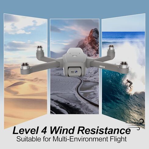 Drones with Camera for Adults 4K 40KM/H Race of Speed Foldable FPV Drone with 2 Cameras RC Quadcopters Brushless Motor Helicopter Level 4+ Wind Resistant 3D Flips APP Control UAV with Carrying Case in Kuwait