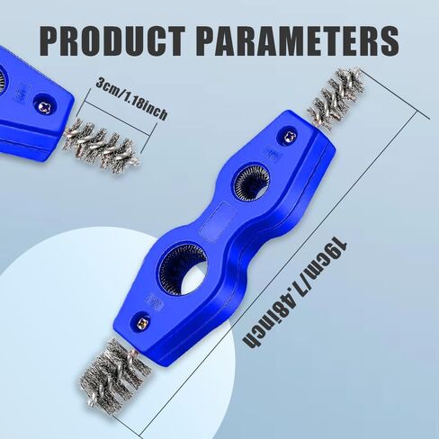 2pcs Car Battery Terminal Cleaners, 4 in 1 Car Battery Cleaning Brush with Steel Wire, Anti-Corrosion Battery Terminals Machine Parts Cleaning Tools, Universal Car Accessories for Car, Marine in Saudi Arabia