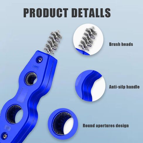 2pcs Car Battery Terminal Cleaners, 4 in 1 Car Battery Cleaning Brush with Steel Wire, Anti-Corrosion Battery Terminals Machine Parts Cleaning Tools, Universal Car Accessories for Car, Marine in Saudi Arabia
