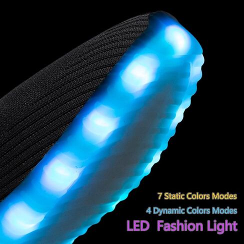 Light Up Shoes for Women Men USB Charging Unisex LED Shoes Halloween Flashing Dancing Sneakers with Mesh Uppers in Saudi Arabia