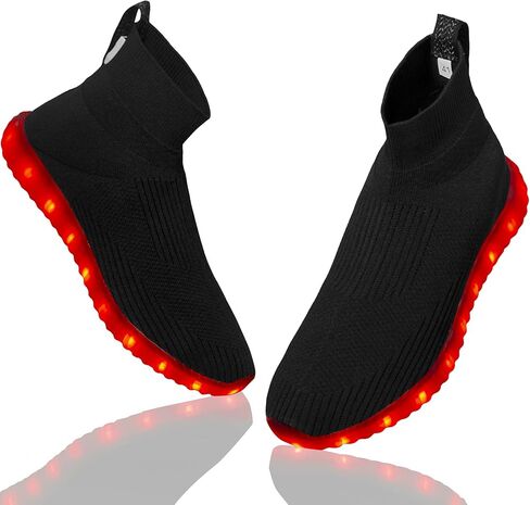 Light Up Shoes for Women Men USB Charging Unisex LED Shoes Halloween Flashing Dancing Sneakers with Mesh Uppers in Saudi Arabia