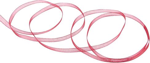Pandahall 500Yards Sheer Lithe Organza Ribbon 1/4 Inch Wide Transparent Chiffon Ribbon for Wrapping Wedding DIY Decoration (Black) in Saudi Arabia