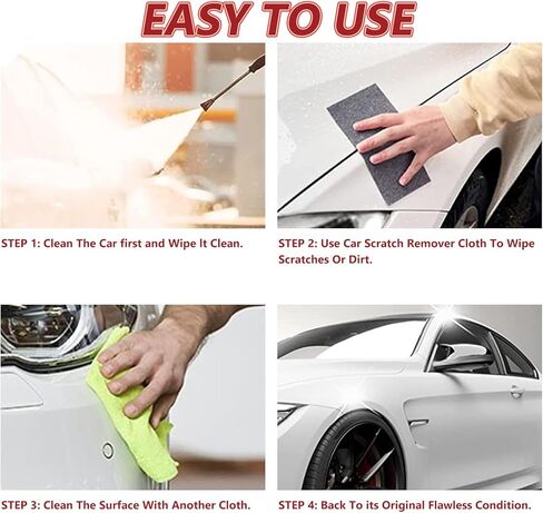 Nano Sparkle Cloth for Car Scratches, Car Scratch Repair Cloth Car Scratch Remover, 2024 New Version Nano Scratch Remover Easily Repair Scratches, Paint Residues, Water Spots, Swirls, 3PCS in Kuwait