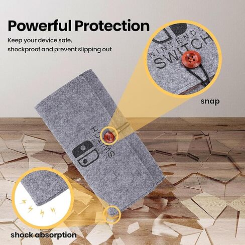 Switch Carrying Case for Nintendo Switch OLED Model 2021 & Switch 2017, Hard Shell Portable Cover Storage Bag w/5 Game Card Slots for Nintendo Switch Console & Accessories in Saudi Arabia