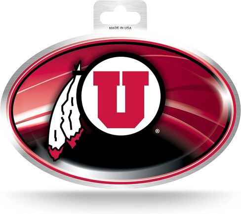 NCAA Metallic Team Logo Sticker, Decal for Windows, Cars, Trucks, Laptops & More, Peel and Stick Application, Suitable for Indoor & Outdoor Use in Saudi Arabia