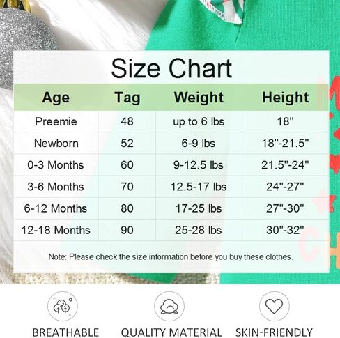 fioukiay Baby Girl My First Christmas Outfit Long Sleeve Romper Mini Skirt With Leg Warmers 4PCS Xmas Clothes Set in Kuwait