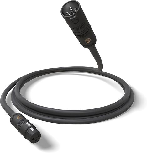 D'Addario Accessories Microphone Cable - XLR Cable - Copper Braid Shield - Optimal Signal Transfer - American Stage - 5 Inch/127 MM - 1 Pack in Saudi Arabia