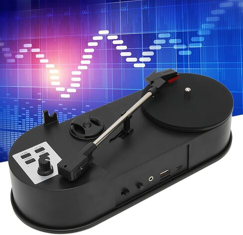 مشغل تسجيل القرص الدوار من GOWENIC، مشغل تسجيل محمول USB 2.0 قرص دوار احترافي لتحويل MP3 لمحبي الموسيقى، ودعم LP 33 45 PRM، وفتحة بطاقة الذاكرة للموسيقى in Saudi Arabia