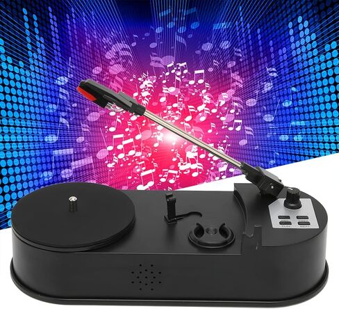 مشغل تسجيل القرص الدوار من GOWENIC، مشغل تسجيل محمول USB 2.0 قرص دوار احترافي لتحويل MP3 لمحبي الموسيقى، ودعم LP 33 45 PRM، وفتحة بطاقة الذاكرة للموسيقى in Saudi Arabia